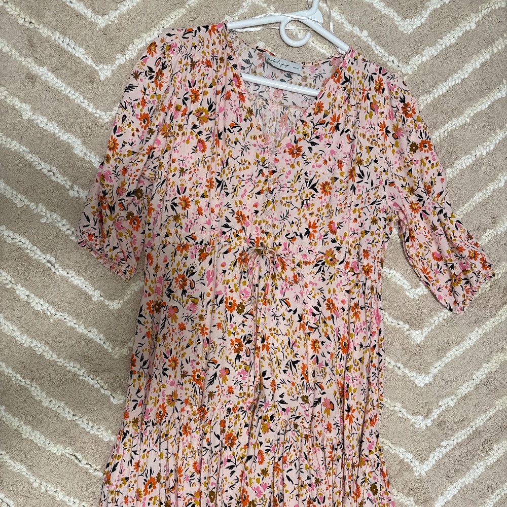 Petal and Pup Floral Dress
